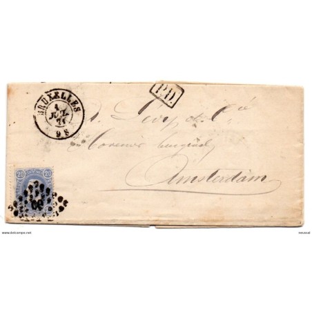Carta con matasellos bruxelles  1871