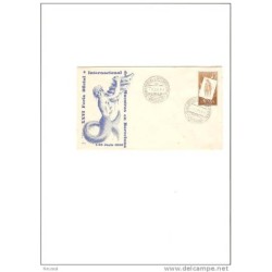 Carta  con cuño feria oficial de muestras alfil