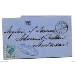 Carta con matasellos de turnhout 1867