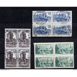 Sellos n 3924 en bloque de 4 algunos con cuños de niort  notre dame