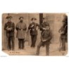 Postal circulada de gendarmes  Au pays basque 1904