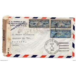 Carta de 1941  con censura de madrid