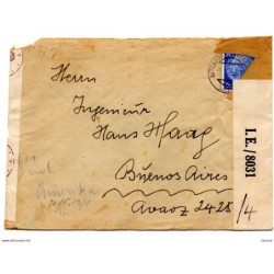 Carta de alemania con censura militar d 1943