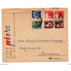 Carta con matasellos de 1946 italia