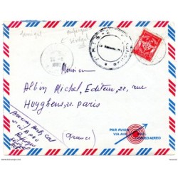 Carta con matasellos de 1952  senegal con sello franquicia militar