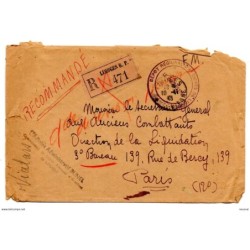 Carta certificada de limoges de 1943