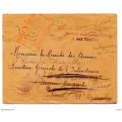 Carta con matasellos ministerio de pensiones de 1946
