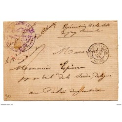 Carta con matasellos 1886