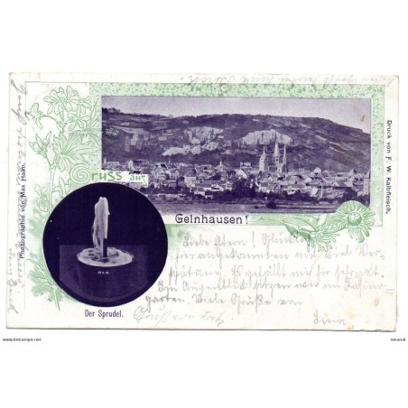 Tarjeta postal circulada de Gelnhausen de 1902