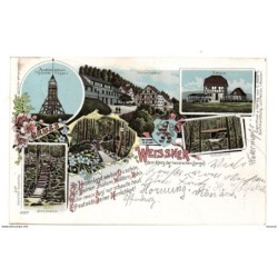 Tarjeta postal circulada de gruss werssner 1900