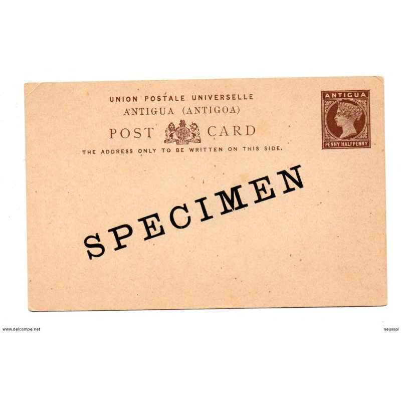 Entero postal con sobrecarga specimen antigua Entero postal con sobrecarga specimen antigua