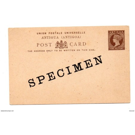 Entero postal con sobrecarga specimen antigua