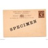 Entero postal con sobrecarga specimen antigua