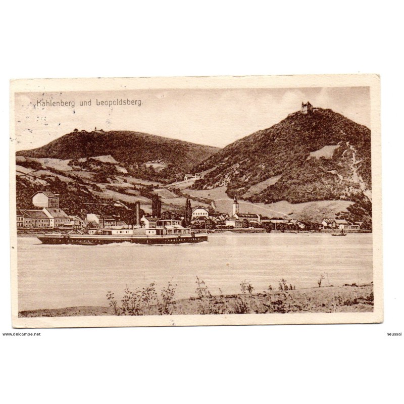 Tarjeta postal circulada 1922 kahlenberg Tarjeta postal circulada 1922 kahlenberg