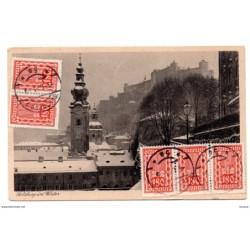 Tarjeta postal  circulada 1923 salzburg