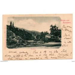 Tarjeta postal circulada de bendbasi 1899
