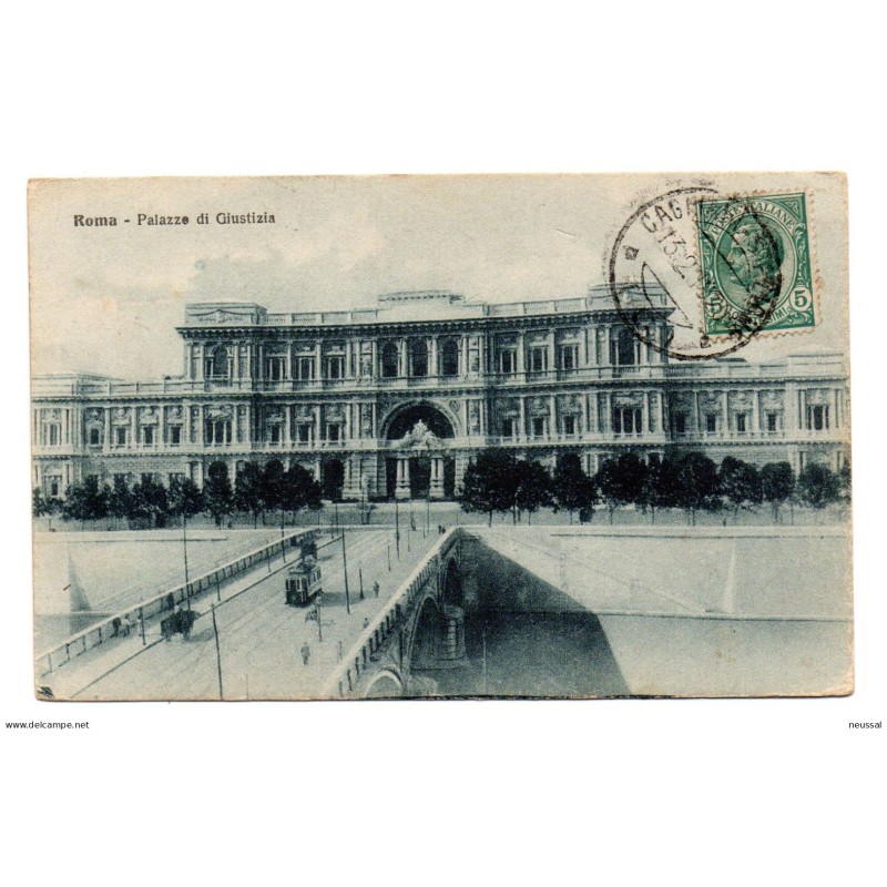 Tarjeta postal circulada de roma palazze di giustizia 1917 Tarjeta postal circulada de roma palazze di giustizia 1917