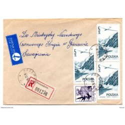 Carta  certificada de polonia de 1976