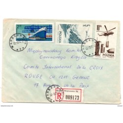 Carta  certificada de polonia de 1977
