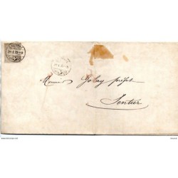 Carta  con matasellos commemorativo de lausane de 1872