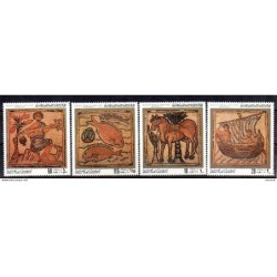 4 sellos sueltos de libia