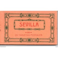 20 postales de Sevilla diferentes de la época se adjuntan varias postales de dicho carnet como muestra