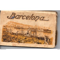 32 postales de Barcelona  diferentes de la época se adjuntan varias postales de dicho carnet como muestra