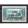 Sello de Andorra con sobrecarga invertida Elections  setembre 1933   con marquilla
