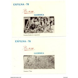 Hoja recuerdo Estudio composicion guernica  España
