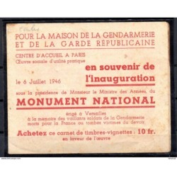 Carnet de viñetas de francia de 1946