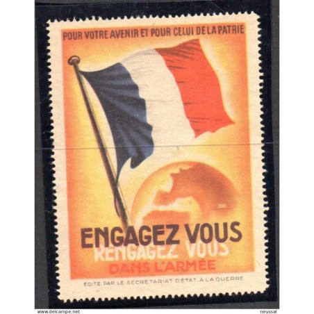 Viñeta de guerra bandera francia