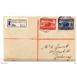 Carta con matasellos  de 1934  Australia