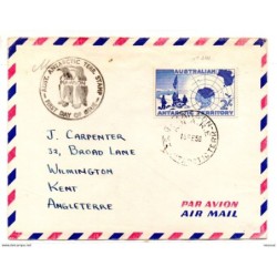 Carta con matasellos  de 1958 Australia Antartic territory