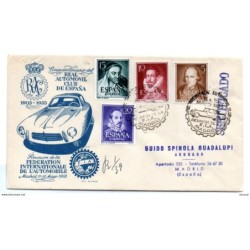 Carta con matasellos 1953  Automovil club