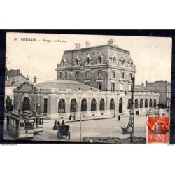 Tarjeta circulada de 1909 roubaix  banco de francia