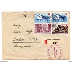 Carta de suiza de 1949  direccion estados unidos