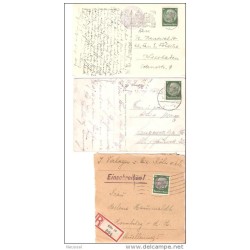 2 tarjetas  de  alemania  y un trozo de papel
