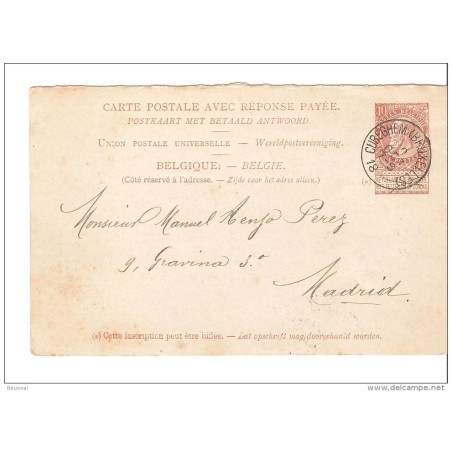 Tarjeta de belgica