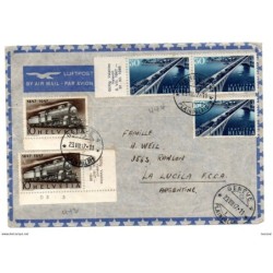 Carta con matasellos de 1947 Suiza