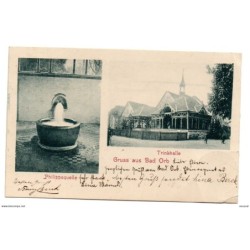 Tarjeta  postal circulada de bad orb 1902