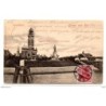 Tarjeta  postal circulada de kiel leuchtturm 1903