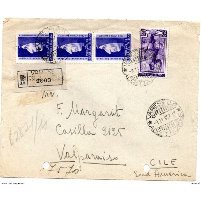 Carta de italia de 1952 Carta de italia de 1952