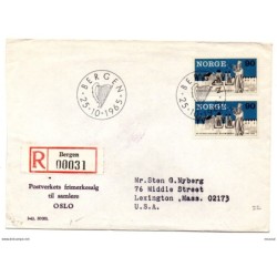 Carta certificada de noruega de 1965