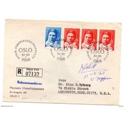 Carta certificada de noruega de 1966