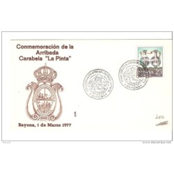 Carta commemorativa de la llegada de la pinta