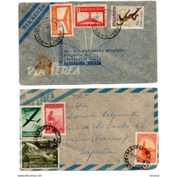 2 cartas de argentina de los años 50