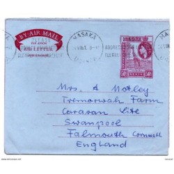 Aerograma de kenia circulado de 1961