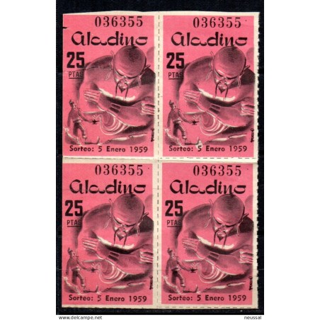 4 viñetas aladino de 1959
