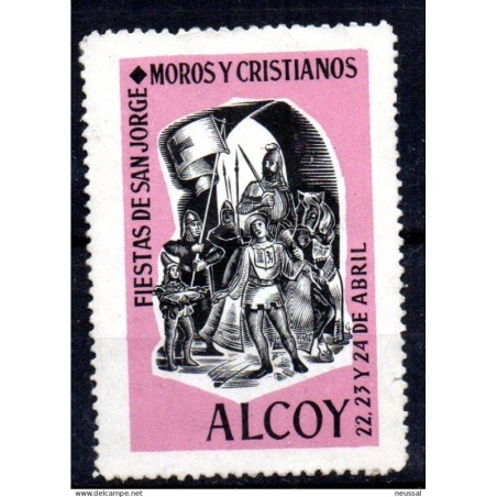 Viñeta fiestas de moros y cristianos Alcoy