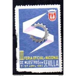 Viñeta feria de muestras sevilla de 1960